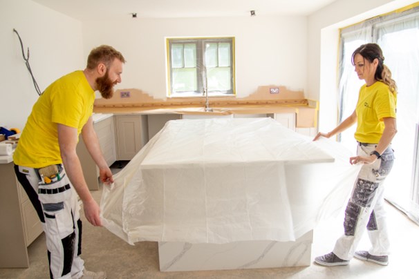 how to mask a room for spray painting