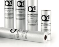 Plastic masking film with extra grip in windy conditions (product)