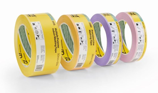 coloured masking tapes